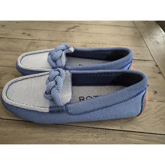 NWOB Rothy's Blue Flats with Braided Detail size 5 - Picture 2 of 6